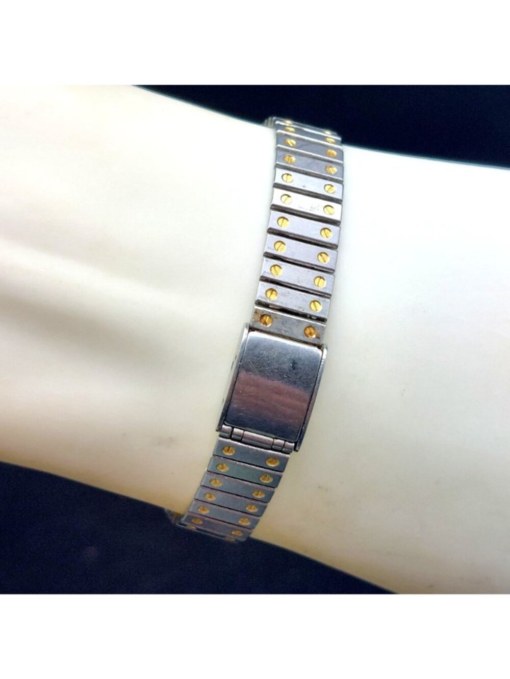 Vintage Q Timex Women's Quartz Watch Two-Tone 25mm Working New Battery - Picture 4 of 6